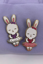 Blushy Tutu Bunny Aurora Pin