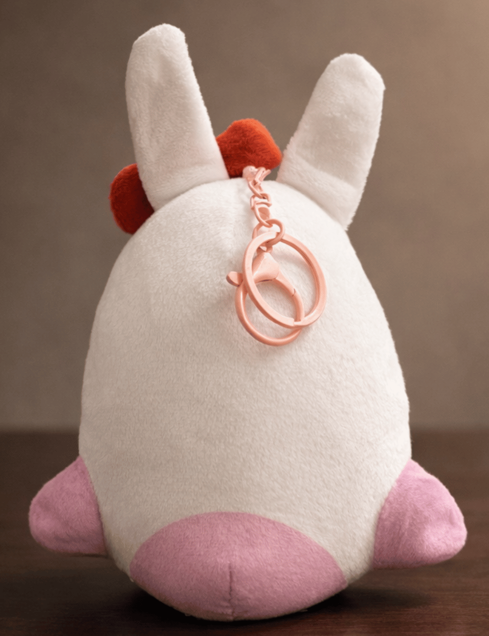 Motleyville Puffy Plush Charm Keychain - Blushy