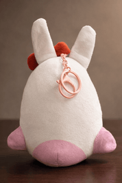 Motleyville Puffy Plush Charm Keychain - Blushy