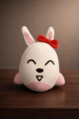 Motleyville Puffy Plush Charm Keychain - Blushy