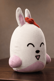 Motleyville Puffy Plush Charm Keychain - Blushy