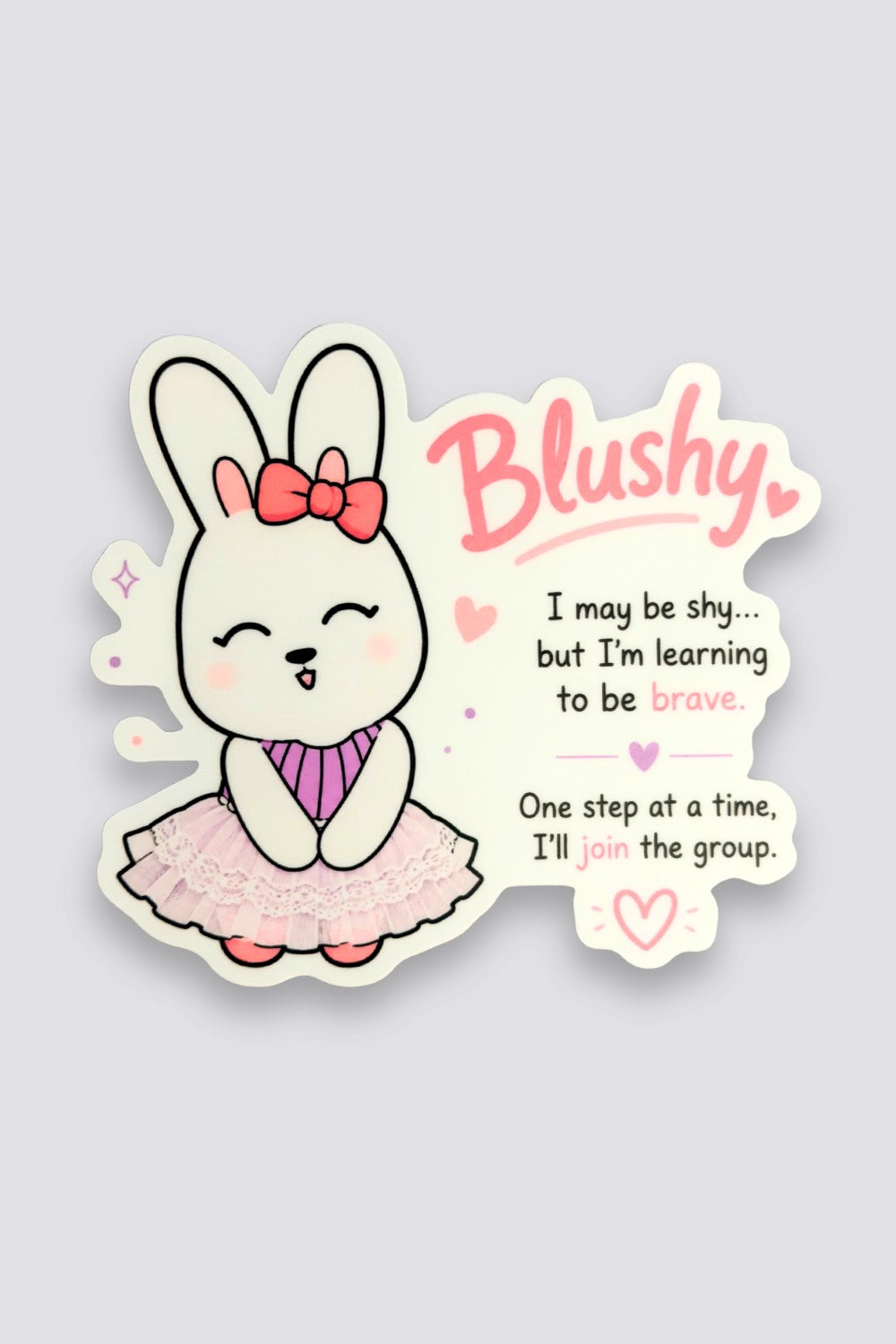 Motleyville™ Blushy Oversized Vinyl Sticker