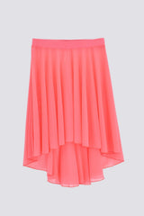 Last Call: CASIE Hi-Lo Pull-On Skirt in Core · Blush