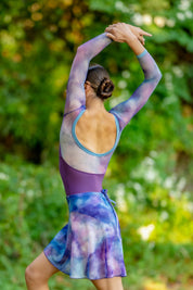CELIA Sleeve Leotard in Allure · Sunset