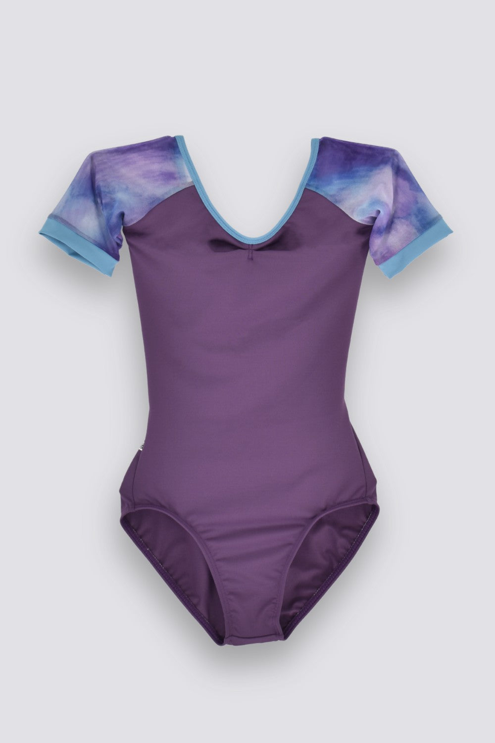 CHLOE Short Sleeve Leotard in Allure · Sunset
