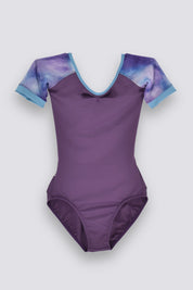 CHLOE Short Sleeve Leotard in Allure · Sunset