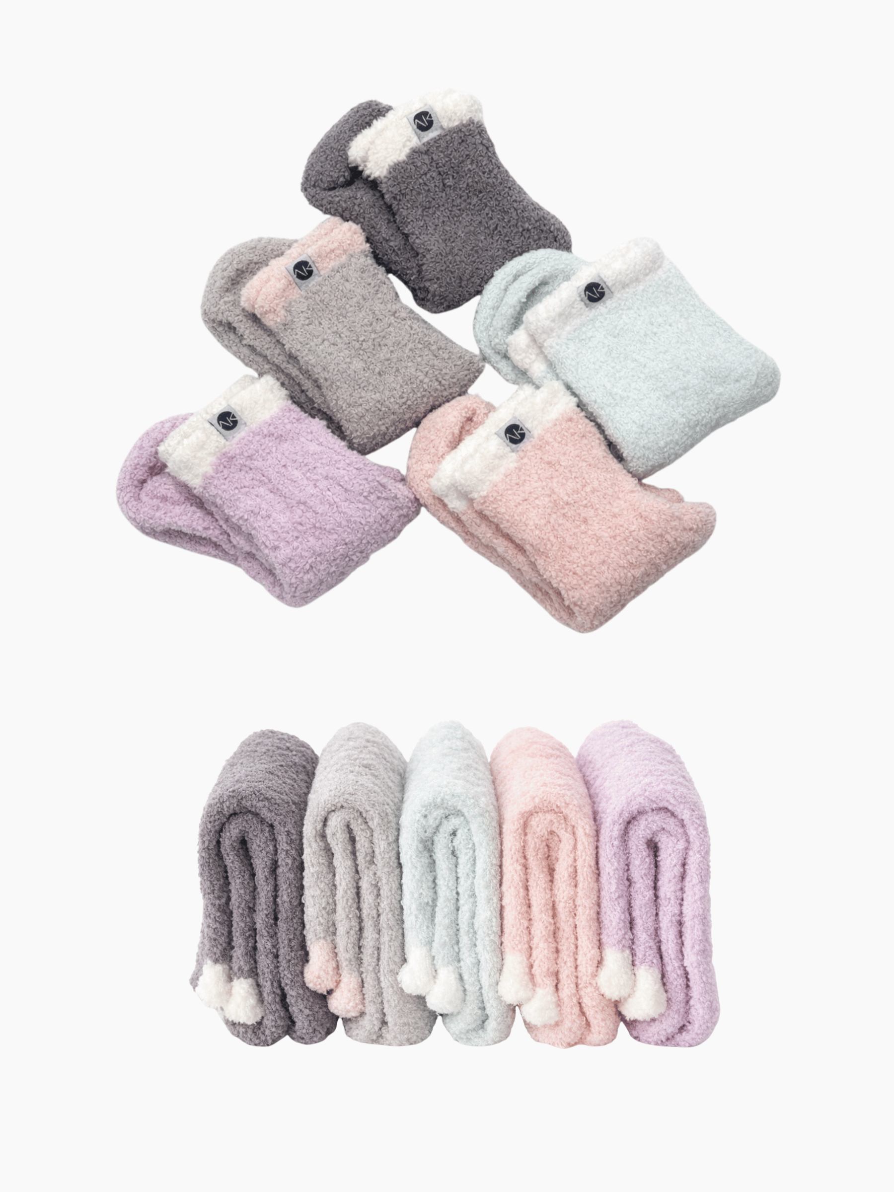 AK Cozy Crew Socks (5 pairs set)