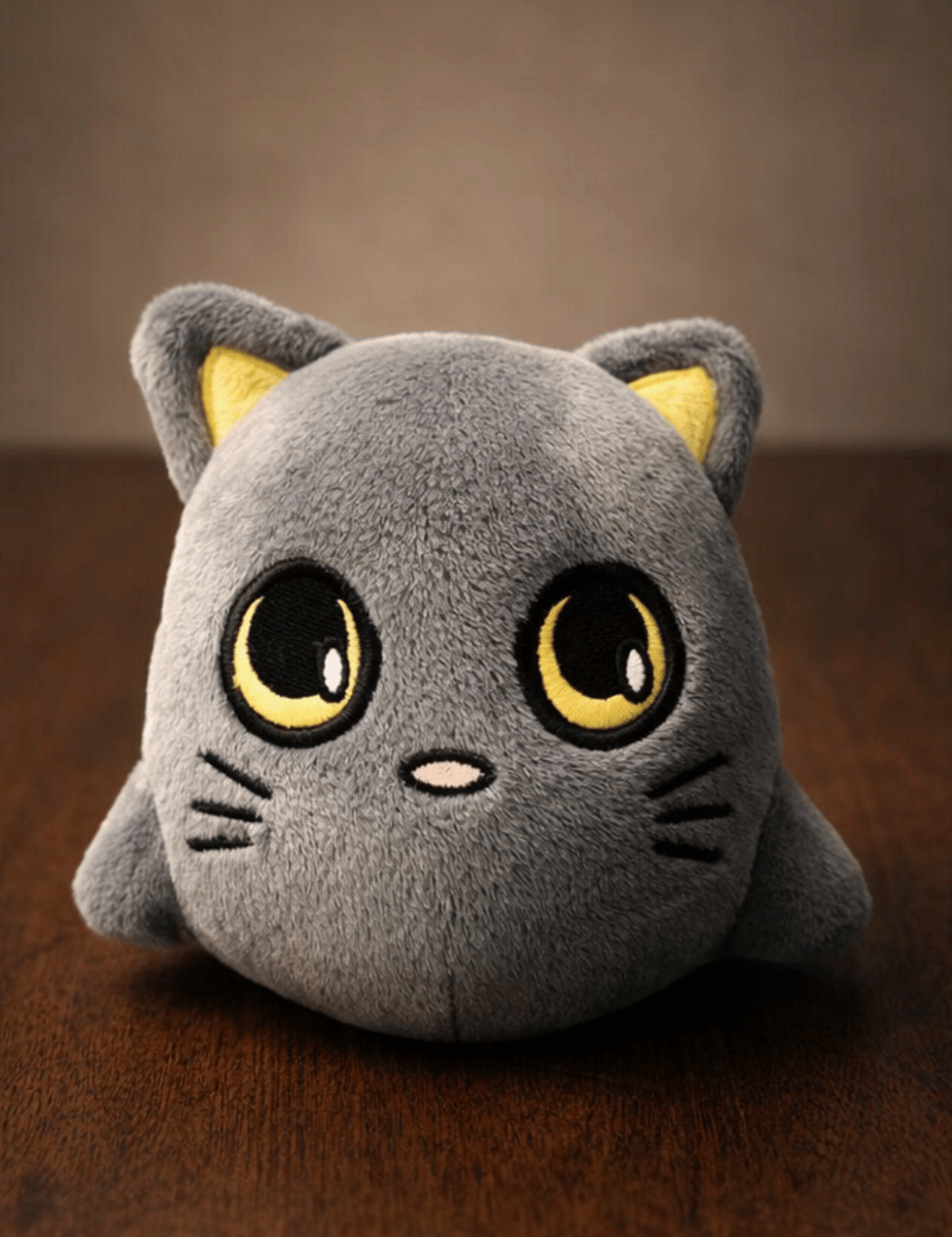 Motleyville Puffy Plush Charm Keychain - Cocoa