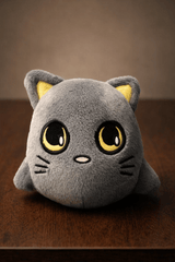 Motleyville Puffy Plush Charm Keychain - Cocoa