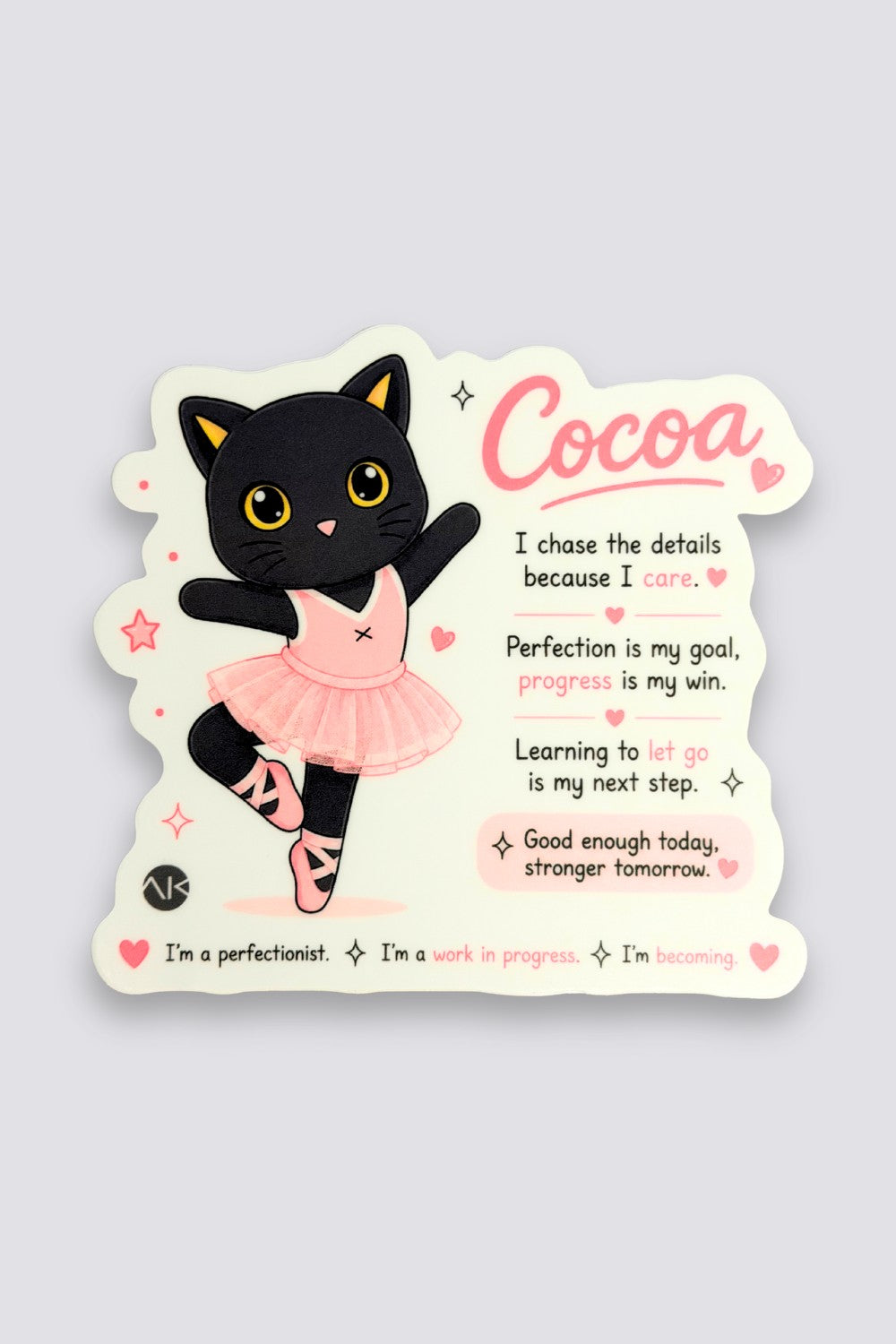 Motleyville™ Cocoa Oversized Vinyl Sticker