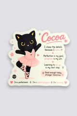 Motleyville™ Cocoa Oversized Vinyl Sticker
