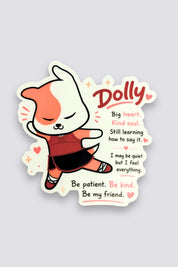 Motleyville™ Dolly Oversized Vinyl Sticker