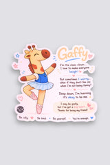 Motleyville™ Gaffy Oversized Vinyl Sticker