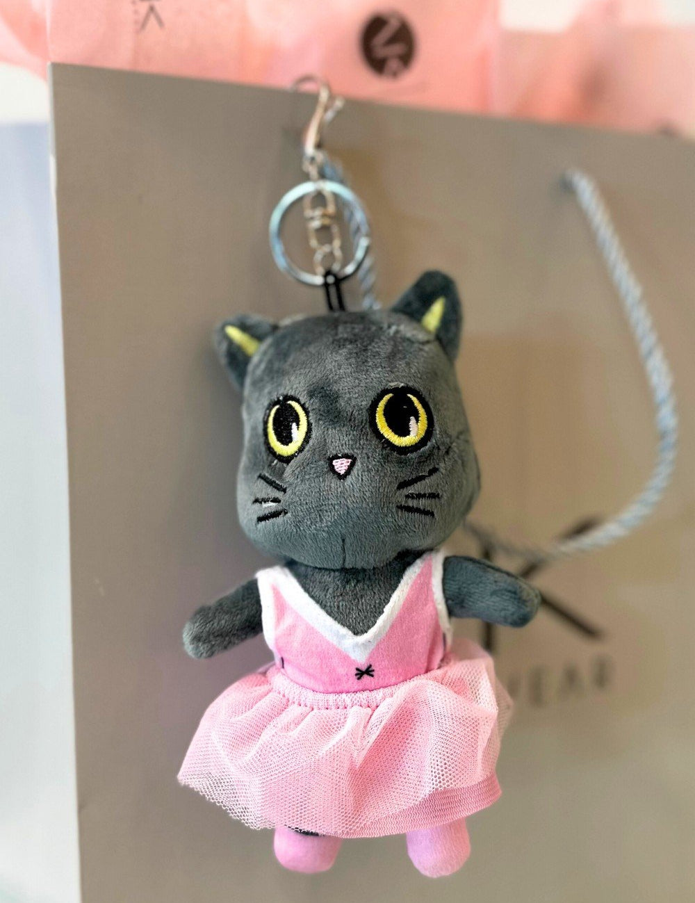 Motleyville Plush Doll Charm Keychain - Cocoa