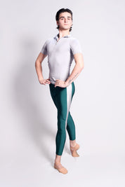 NOAH Men’s Footless Ballet Tights Legging in Motley · Forest